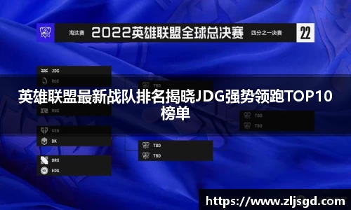 英雄联盟最新战队排名揭晓JDG强势领跑TOP10榜单